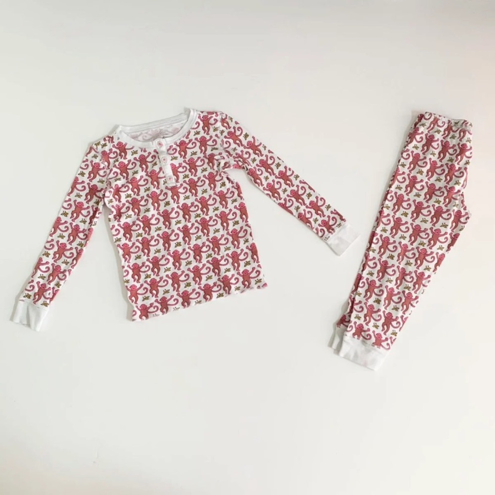 Roberta Roller Rabbit Red Monkey Pajamas Size 6